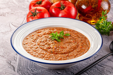 Gazpacho - cold Spanish tomato soup