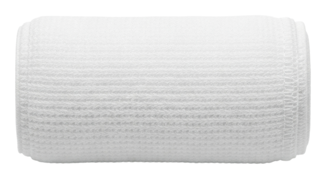 Action of white roller in supplies isolated on transparent background