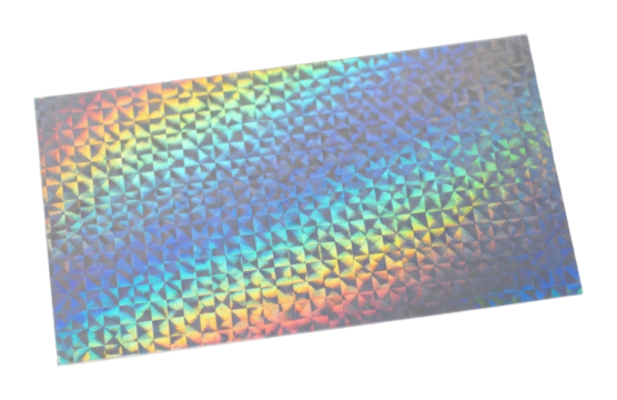 Vibrant holographic design creative isolated on transparent background