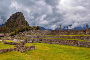 The ruins of Machu Picchu in the Andes of Peru
