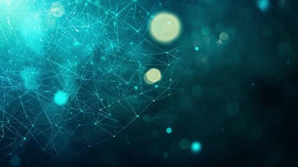 Digital Network: An ethereal digital network with glowing nodes and interconnected lines against a backdrop of vibrant, luminous colors, evokes a sense of technology and connectivity. - Powered by Adobe