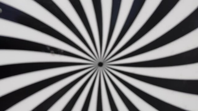 Spiral Swirl Radial Hypnotic Psychedelic illusion rotating background Vector black and white quality vector illustration cut