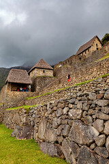 The ruins of Machu Picchu in the Andes of Peru