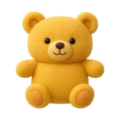Fototapeta premium PNG Cute plush teddy bear illustration.