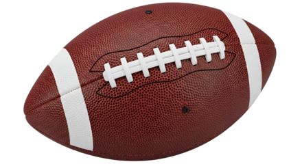 American Football Isolated on Black Background sport