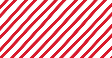 Fototapeta premium Red and White Diagonal Stripes Pattern for Caution and Warning Designs