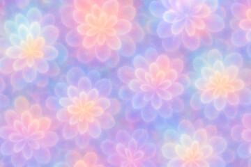 Nebula Bloom Cluster Pattern – Soft Radial Petal Geometry