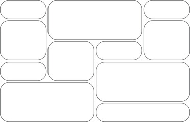 Fototapeta premium Abstract Layout A Dynamic Composition of Rectangular Blocks for Creative Designs and Conceptual Arrangements