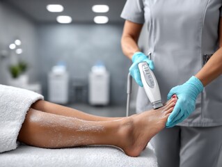 Laser Hair Removal Session in Modern Salon Setting