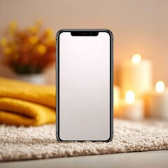 Mockup Smartphone on Cozy Home Setting