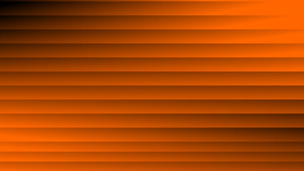 Obraz premium orange striped background, Horizontal Orange Panels: Abstract 3D Stripes with Smooth Light Gradient