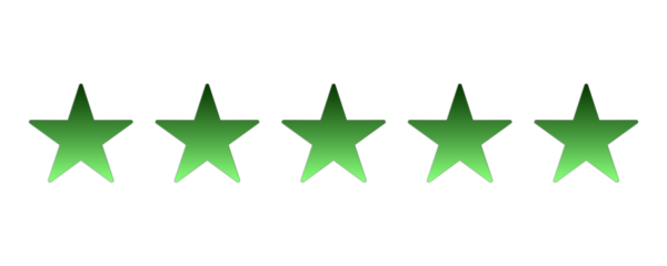 green five star icon