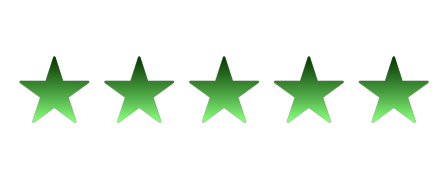 green five star icon