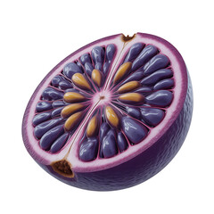 Futuristic Crystal Fruit Cross-Section.generative ai

Short Description: Invented sci-fi fruit with glowing fibers and crystalline seeds, hyper-realistic and isolated on white.