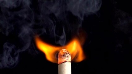 Observe the Mesmerizing Dance of Candle Flames in Stunning Super Slow Motion at 1000 Fps on a Black Background - Powered by Adobe