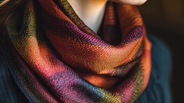 Video A close-up shot of a woman combing her hair with a brush, great for beauty or lifestyle