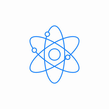 atomic structure icon sign vector