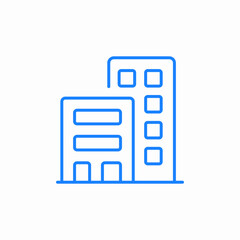 buildings apartments icon sign vector