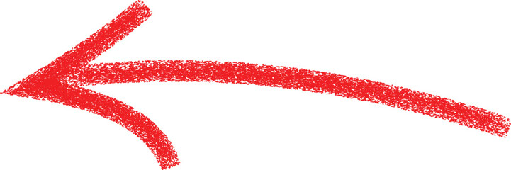 hand-drawn red marker arrow isolated, transparent, hand-drawn marker stroke arrows on transparent background.