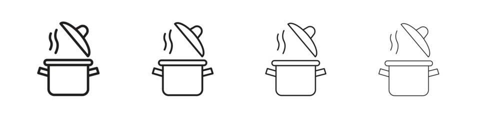 Pot icons vector logo illustration simple design. Web UI design.