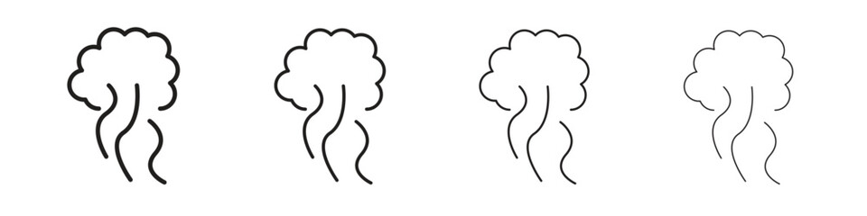 Smoke icons vector logo illustration simple design. Web UI design.