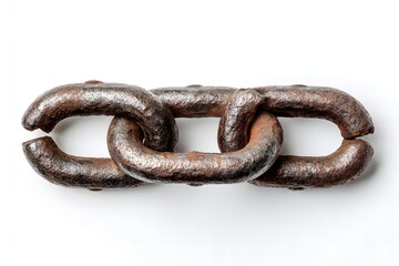 Fototapeta premium Studio Shot of Severed Chain Link Representing Release, Empowerment, and Personal Growth