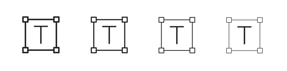 Text icons vector logo illustration simple design. Web UI design.