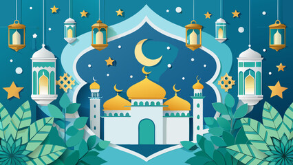 vector illustration of mosque