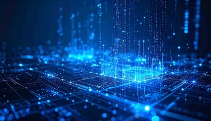 Digital network data connections abstract