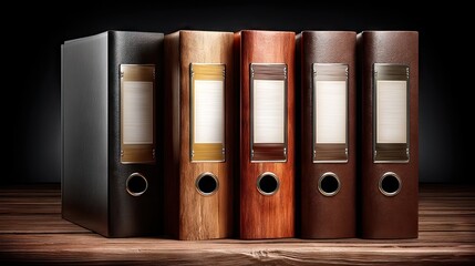 Detailed shelves holding old documents and organized file folders create a nostalgic atmosphere in an office setting with a classic touch