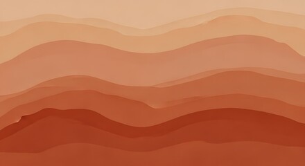 Abstract desert dunes layered background gradient illustration
