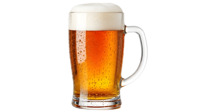 PNG glass of beer isolated background file stock image.