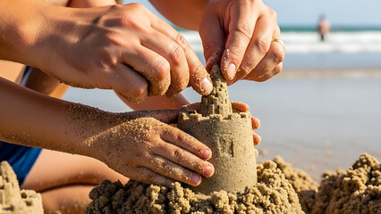 Sandcastle fun