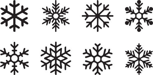 Fototapeta premium A Set of Snow Icons Set