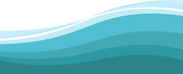 Abstract Wave Pattern with Blue Gradient Horizontal Background Design. modern