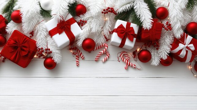 Colorful candies like swirls, chocolates, and marshmallows create a festive scene on a wooden table, ideal for celebrations