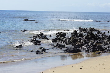 rocks, volcanic island, atlantic ocean, sunset, lanzarote, matagorda, puerto del carmen, November 2025, sea, ocean, water, beach, waves, wave, landscape, travel, vacation, day, nature, island