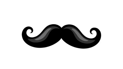 Animated mustache twirling across green screen, perfect for adding humor or style to your project with this playful facial hair graphic video