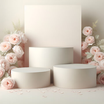 podium for product demonstration