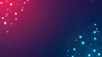 Abstract technological background with glowing network connections and vibrant gradient colors, symbolizing data and communication