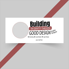 Clean, Professional & Minimal Facebook  Banner/Cover Design Template.