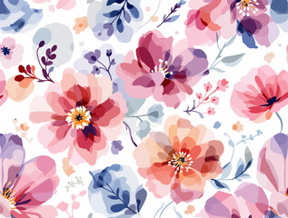 Flowers watercolor illustration.Manual composition.Big Set watercolor elements，Design for textile, wallpapers，Element for design,Greeting card