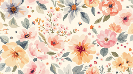 Flowers watercolor illustration.Manual composition.Big Set watercolor elements，Design for textile, wallpapers，Element for design,Greeting card