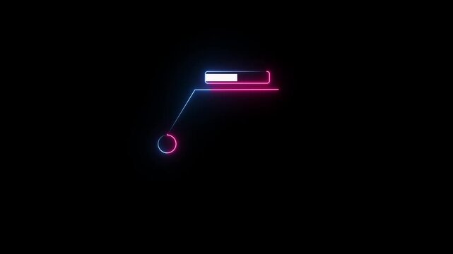 Glowing neon line HUD call out elements pack animation on a black background.Simple HUD elements rectangle frame lines callout animation for text on black 4K video Animate a white callout for text.