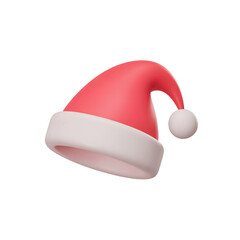 Festive santa hat against a for christmas celebrations on transparent background