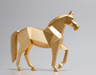 Obraz premium white horse on white background