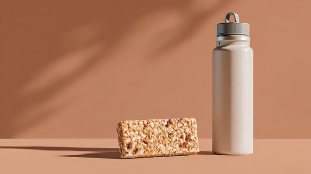 single vegan protein bar snackificati with isolated background