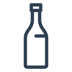 Waste management line icon. Glass trash pictogram. Garbage segregation sign for containers, dustbins, baskets, infographics, posters, ecology designs. Vector isolated illustration