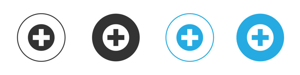 Obraz premium Add icons logo vector EPS 10, flat vector illustrations