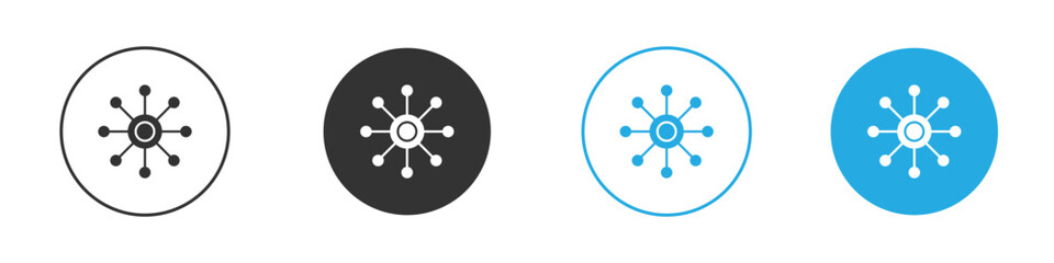 Centralized icons logo vector EPS 10, flat vector illustrations